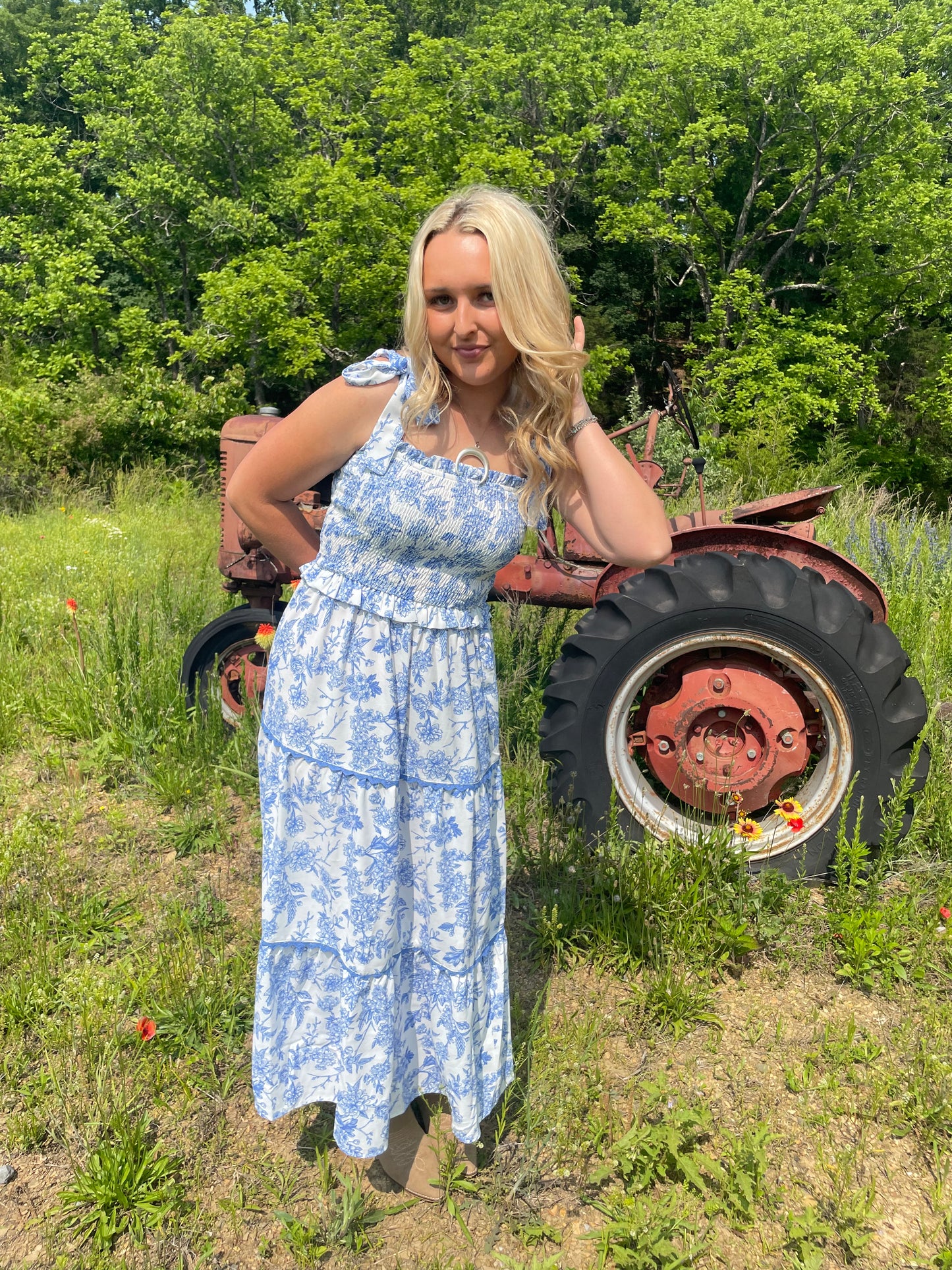 Cowboy Countryside Maxi Dress