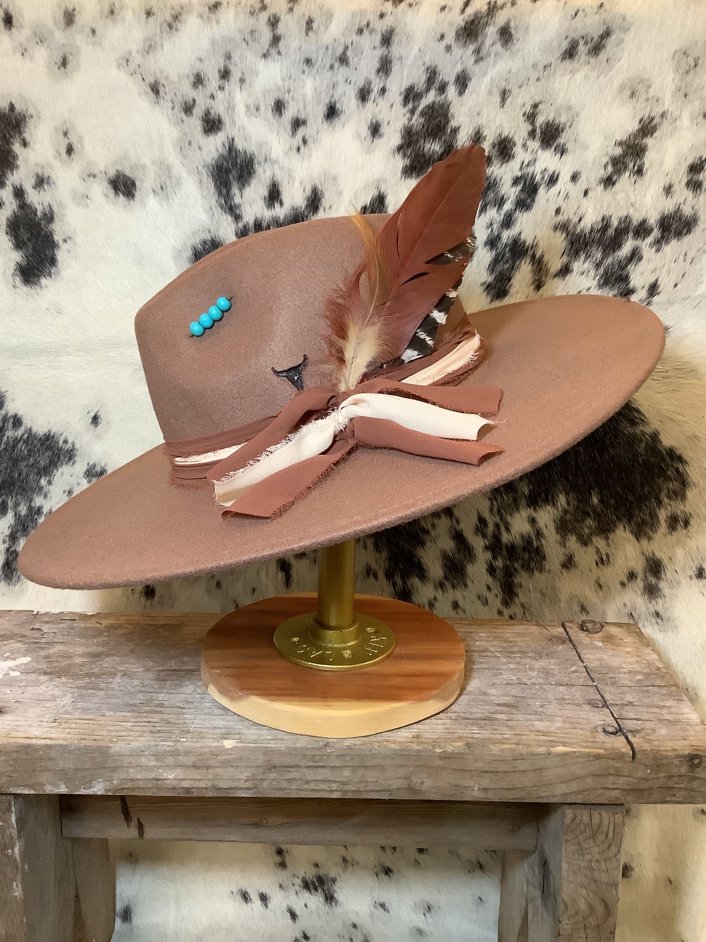 Pre-Styled Flat Brim Hat No. 15