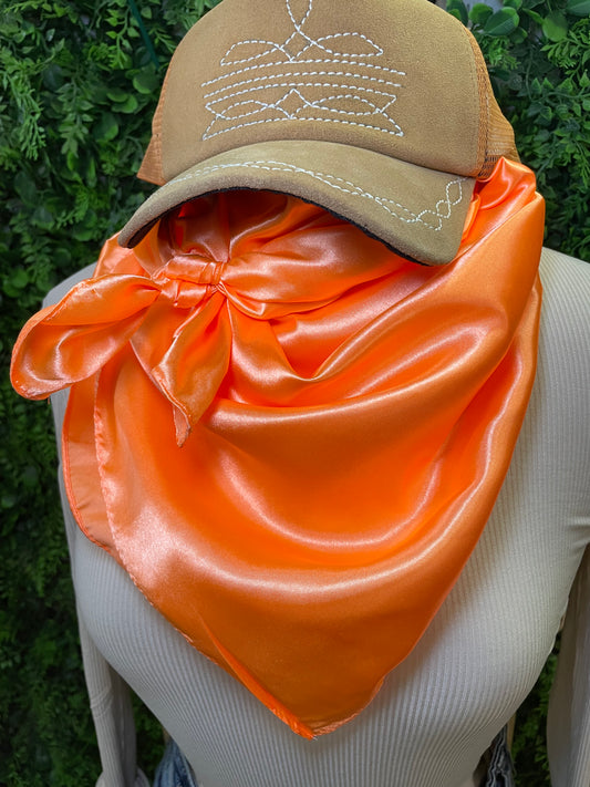 Solid Wild Rag in Dreamsicle