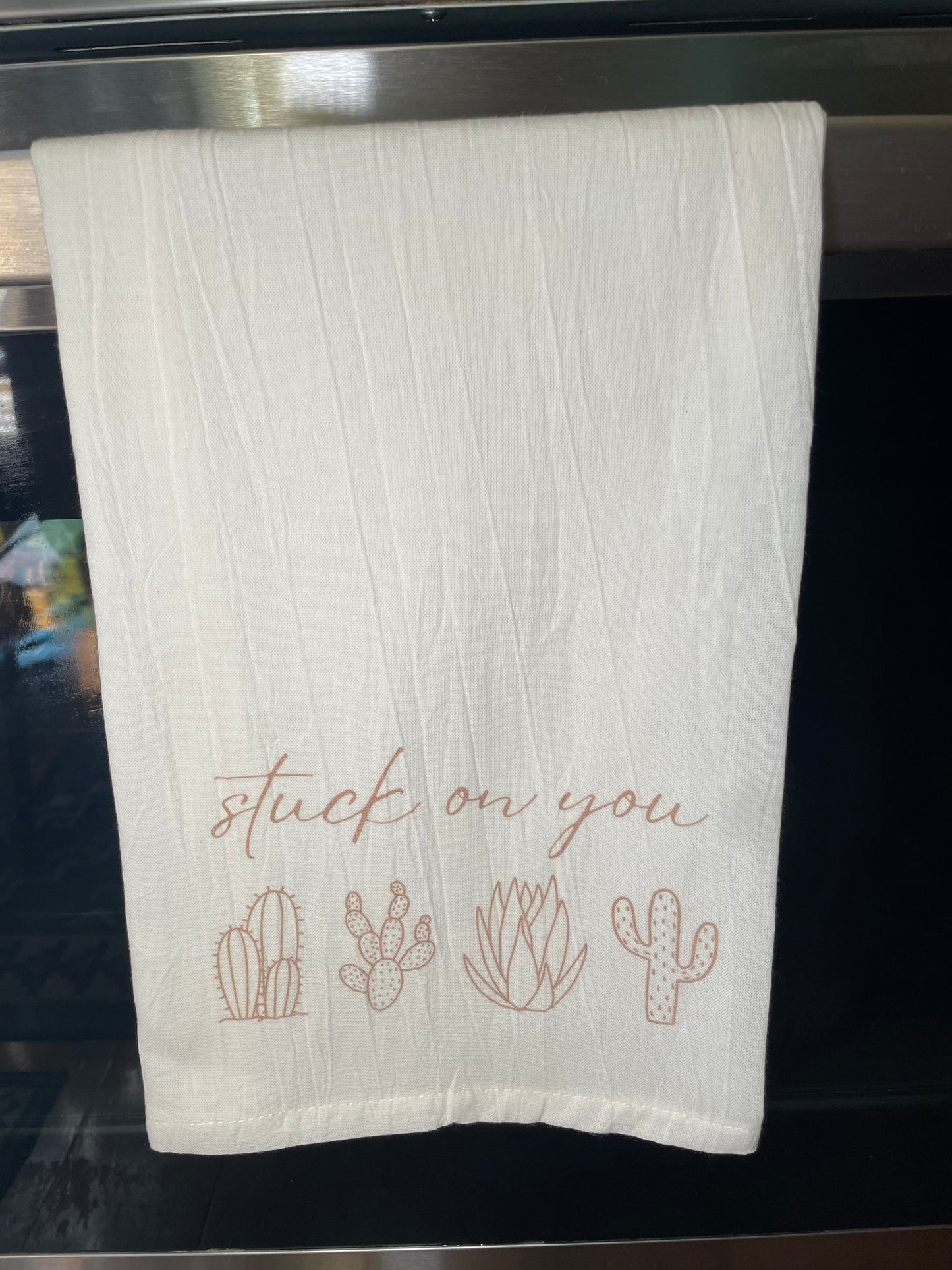 Stuck on You Cotton Dish Towel