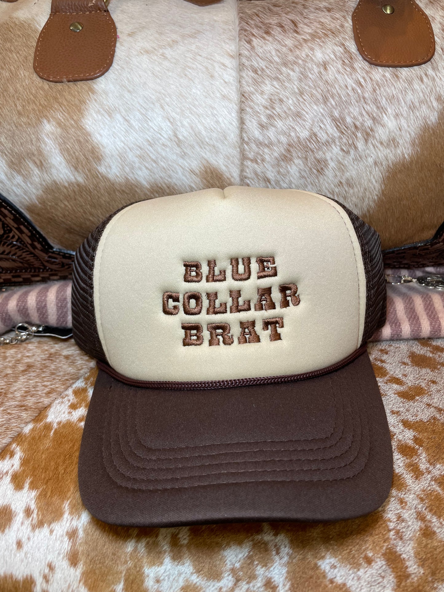 Blue Collar Brat Trucker Hat