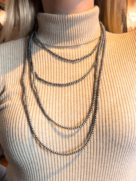 Four Strand 4 MM Navajo Pearl Necklace