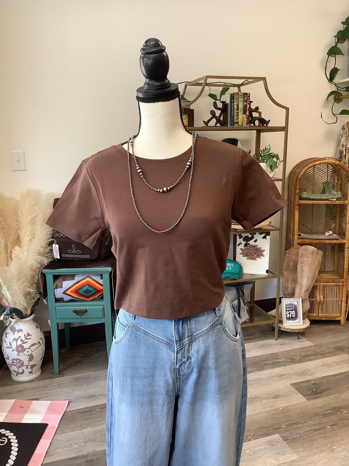 Basic Baby Tee // Brown