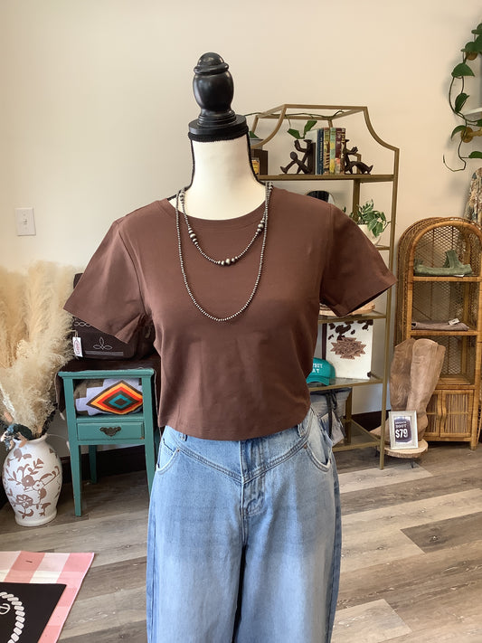Basic Baby Tee // Brown
