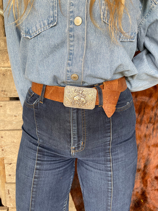 Rag Belt in Weathered Brown