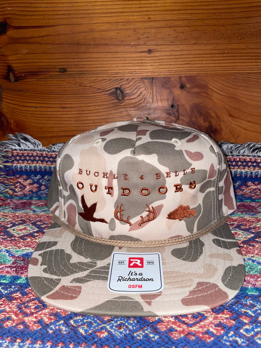 Buckle & Belle Outdoors Signature Cap // Duck Camo