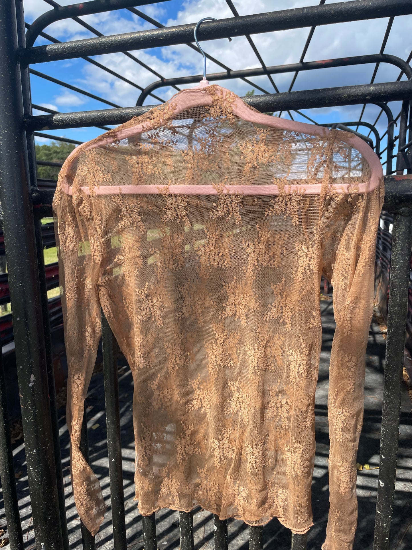 Cowgirl Core Lace Top in Camel