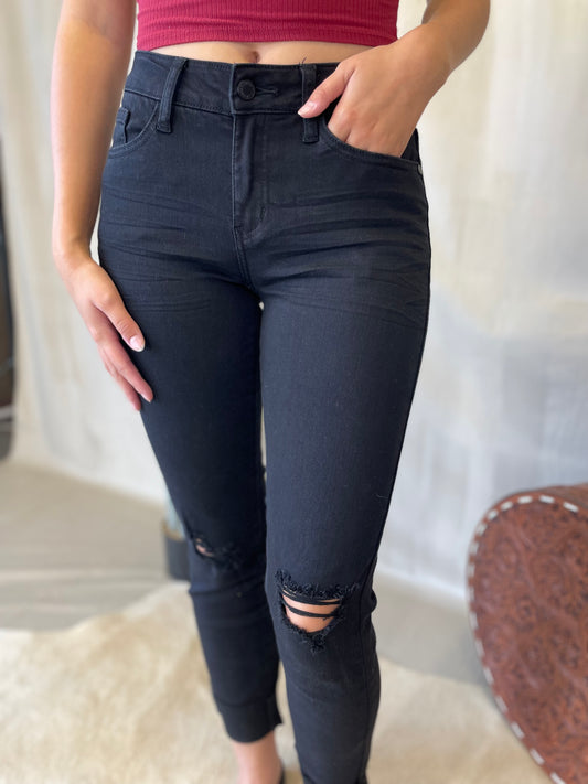 Judy Blue Slim Fit Jeans (Black)