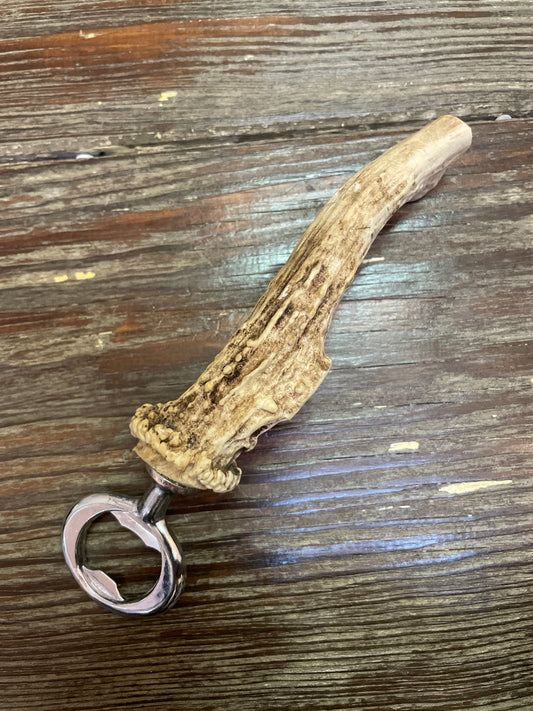 Genuine Whitetail Antler Bottle Opener