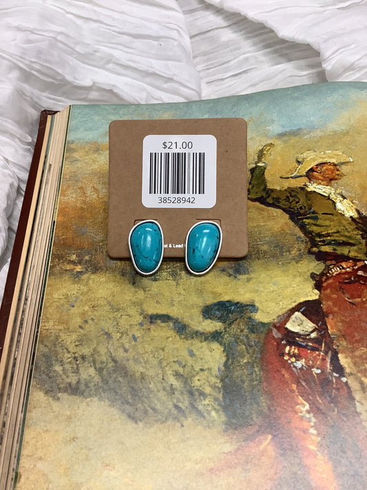 Maeve Turquoise Pendant Earrings
