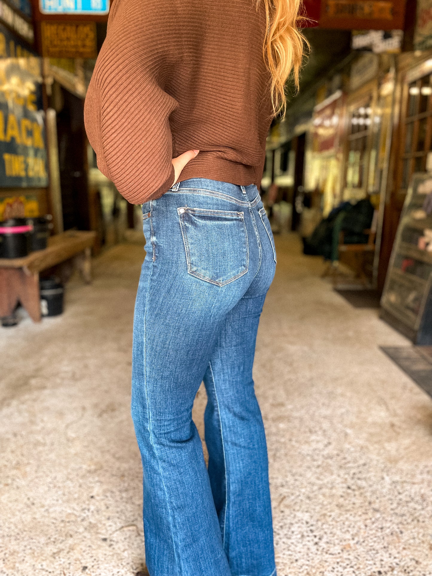 Judy Blue Wide Hem Flare Jeans