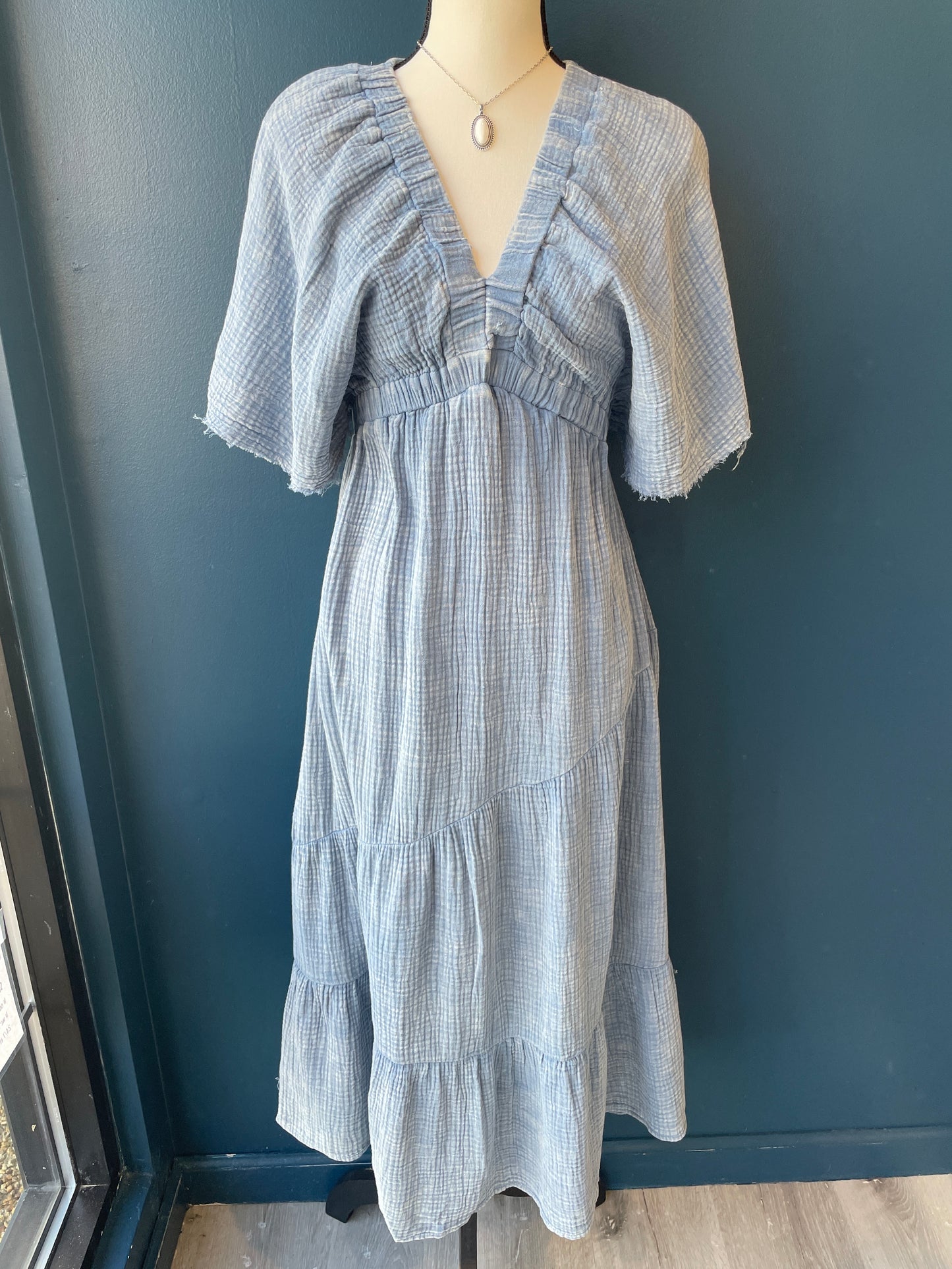Bluebonnet Mineral Wash Dress
