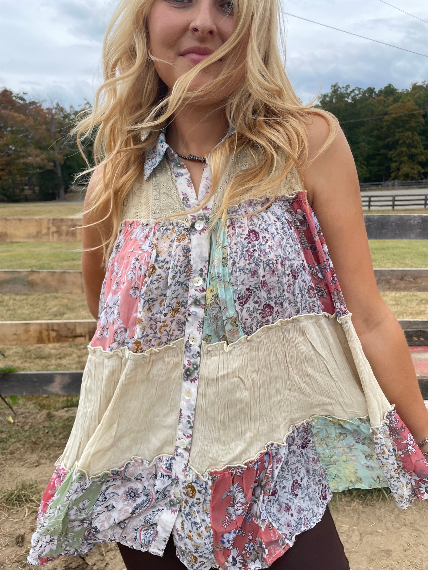 Bella Patchwork Top