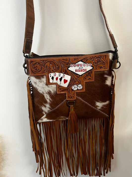 Cowhide Fringe Crossbody // Viva Las Vegas