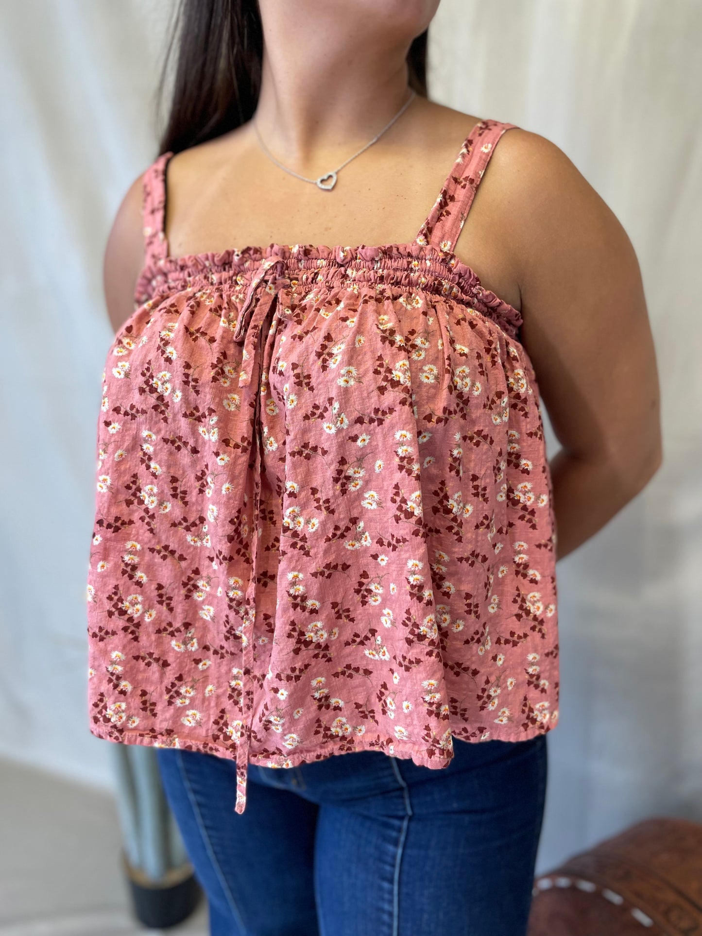 Boho Blooms Babydoll Tank