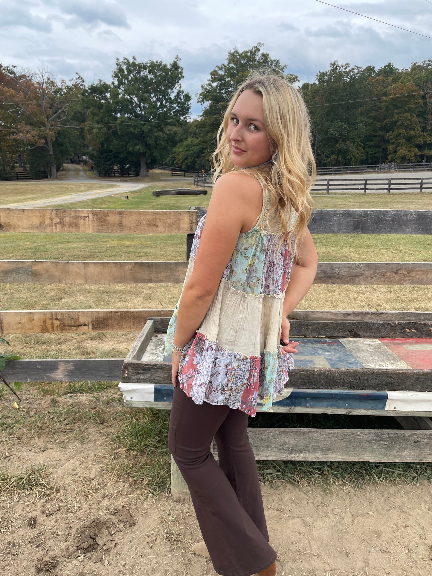 Bella Patchwork Top