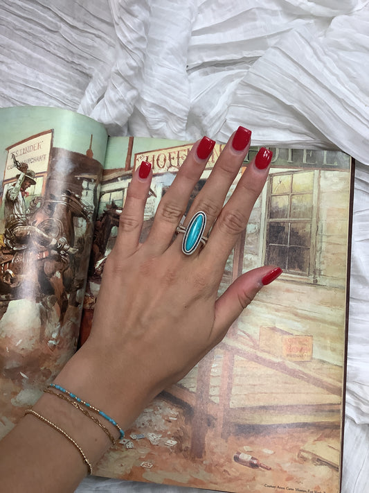 Oval Turquoise Ring