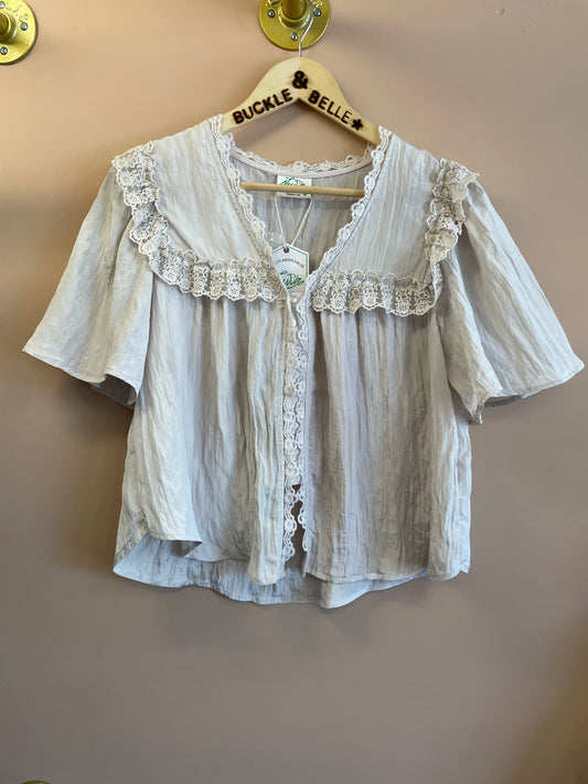 Massie Peasant Top // Ivory