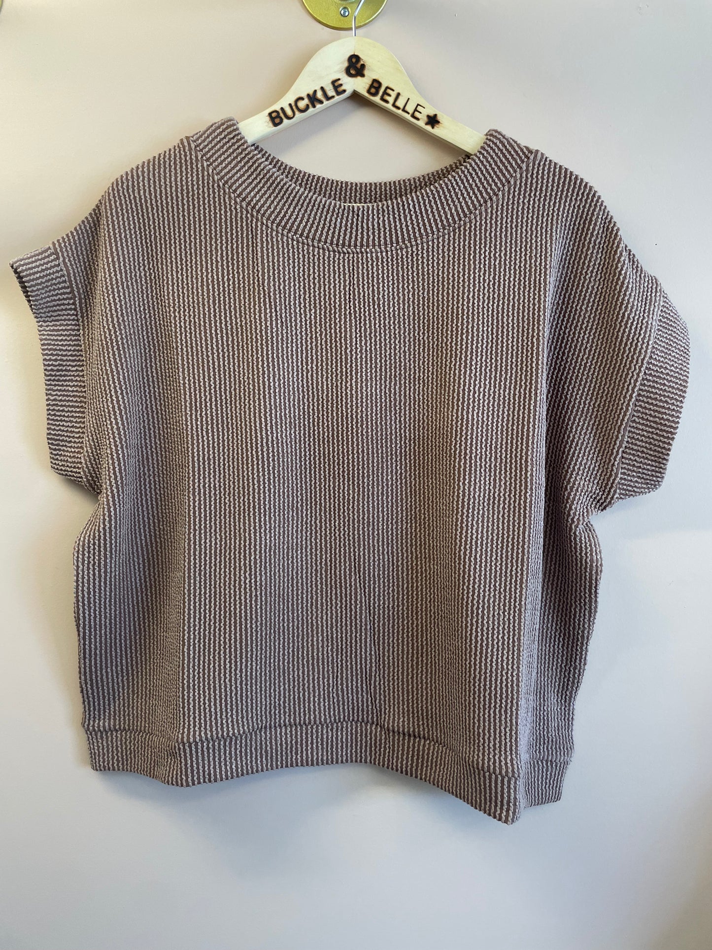 Basic Cap Sleeve Top // Brown