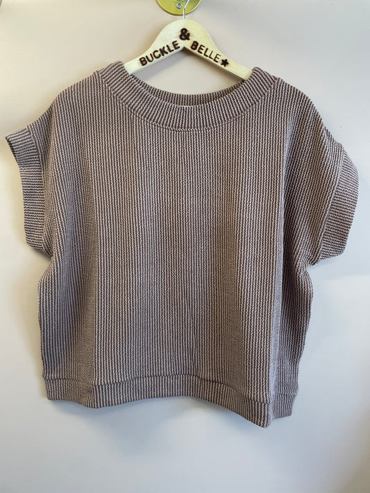Basic Cap Sleeve Top // Brown