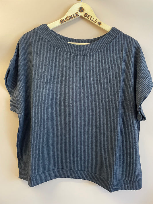 Basic Cap Sleeve Top // Black