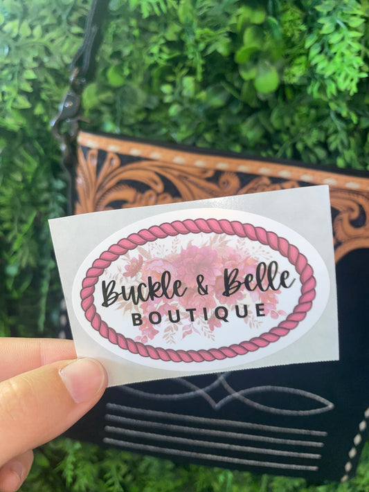 Buckle & Belle Logo Sticker