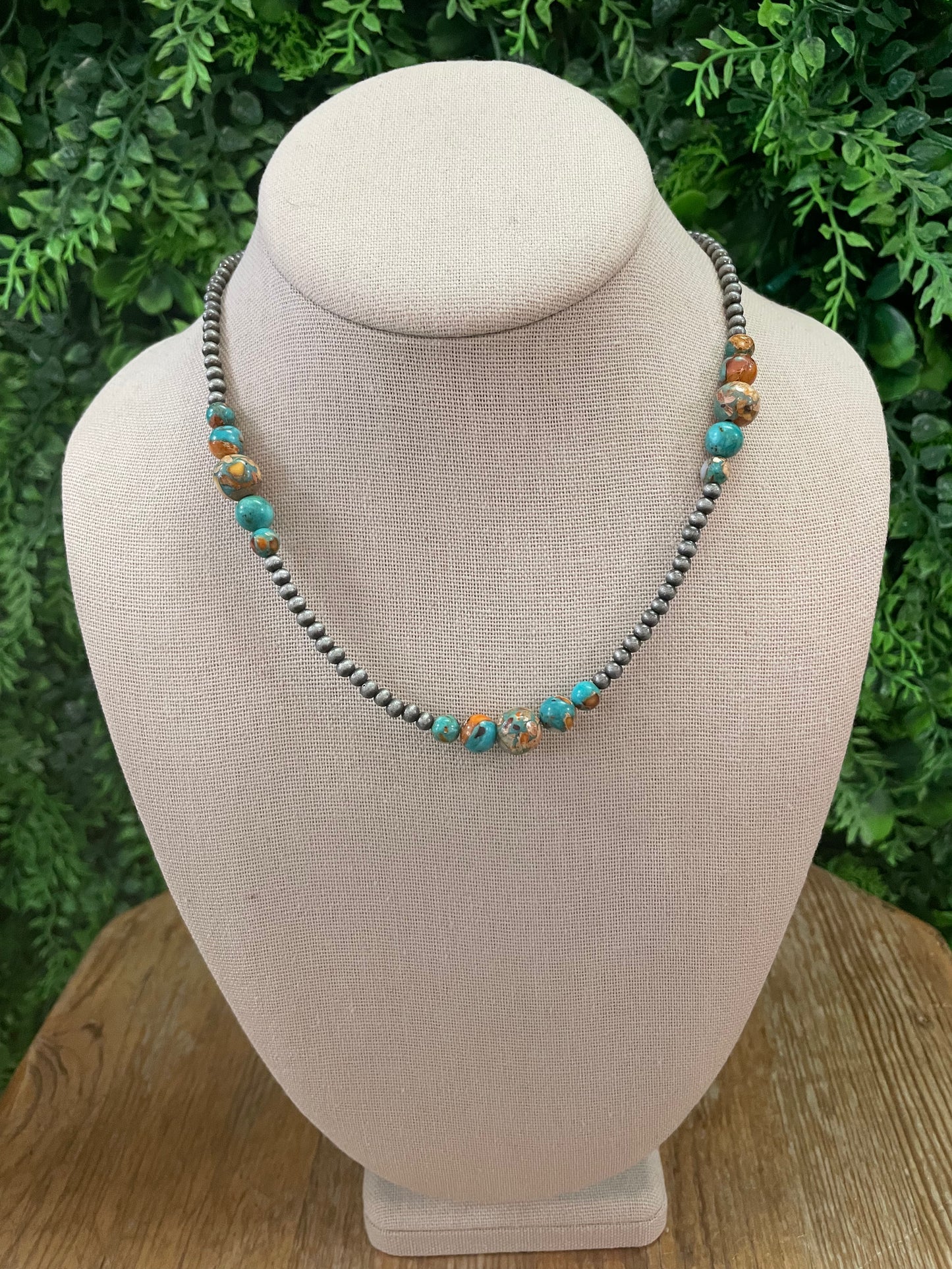 Tapered Multi-Stone Necklace
