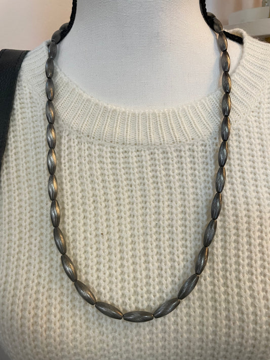 Navajo Pearl Rolled Shell Necklace