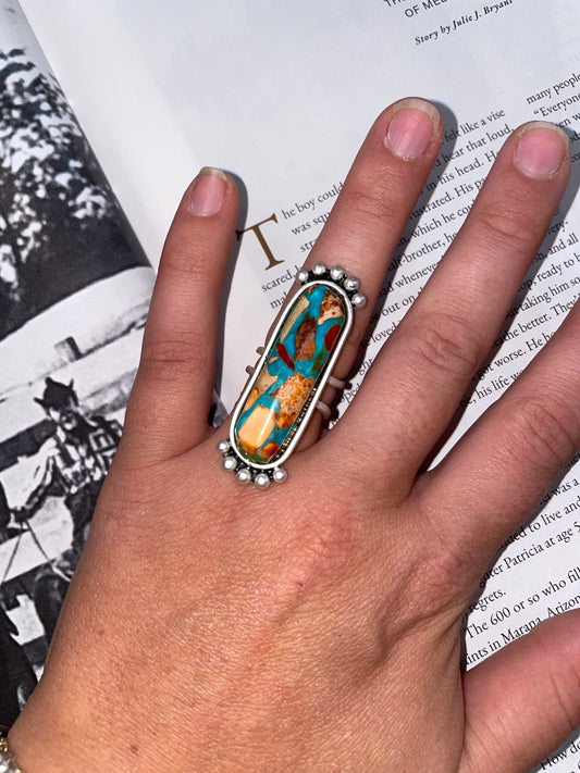 Multi-Stone Elongated Ring