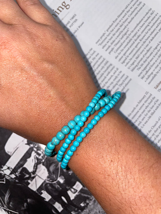 Turquoise Three Strand Bracelet