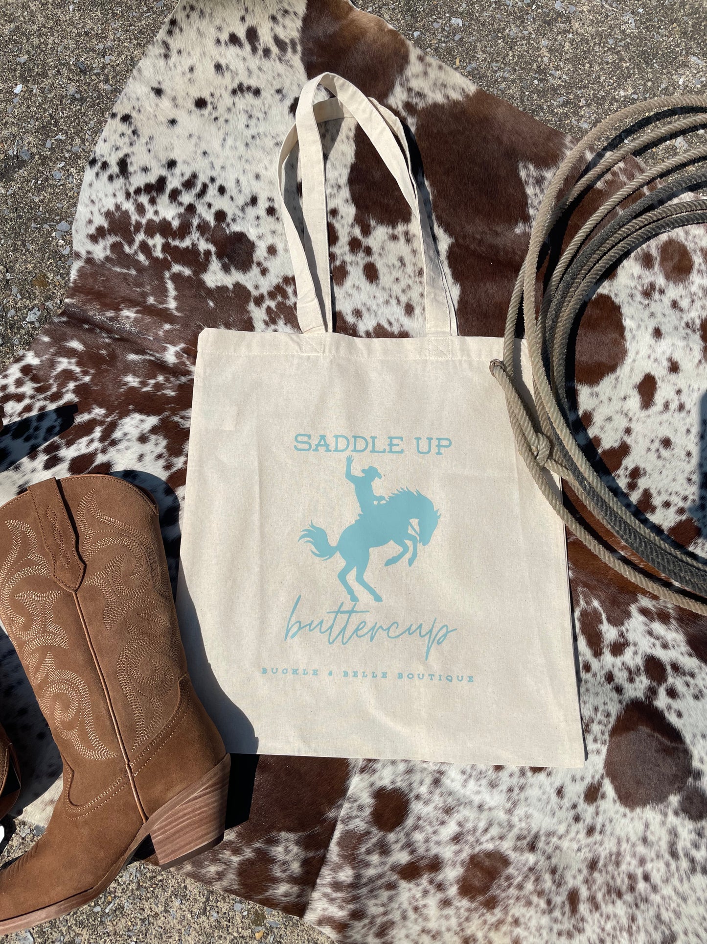 Signature Western Market Tote // Saddle Up Buttercup