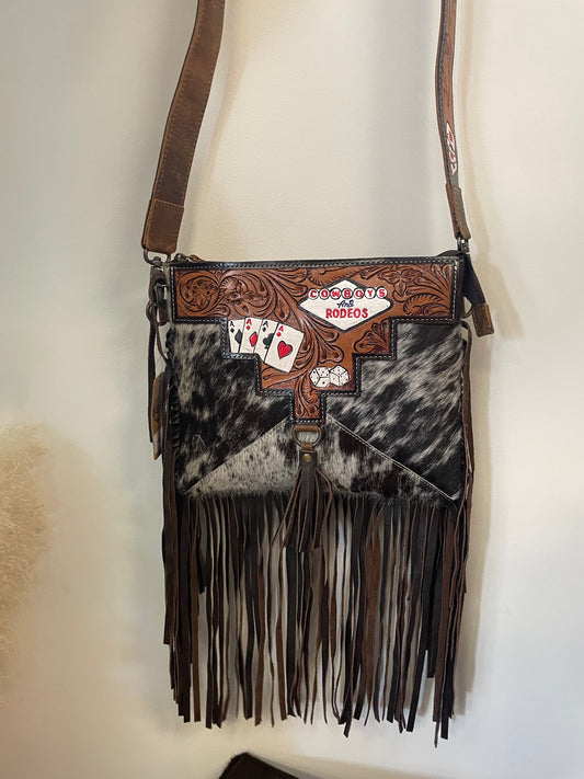 Cowhide Fringe Crossbody // Viva Las Vegas