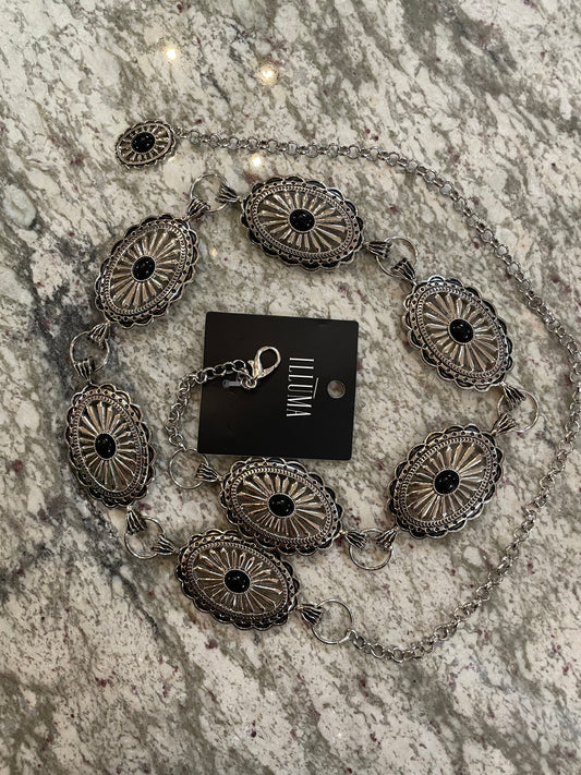 Onyx Concho Belt