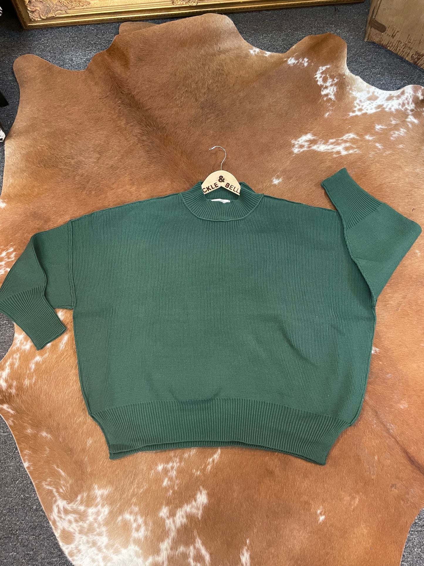Taos Oversized Sweater // Green