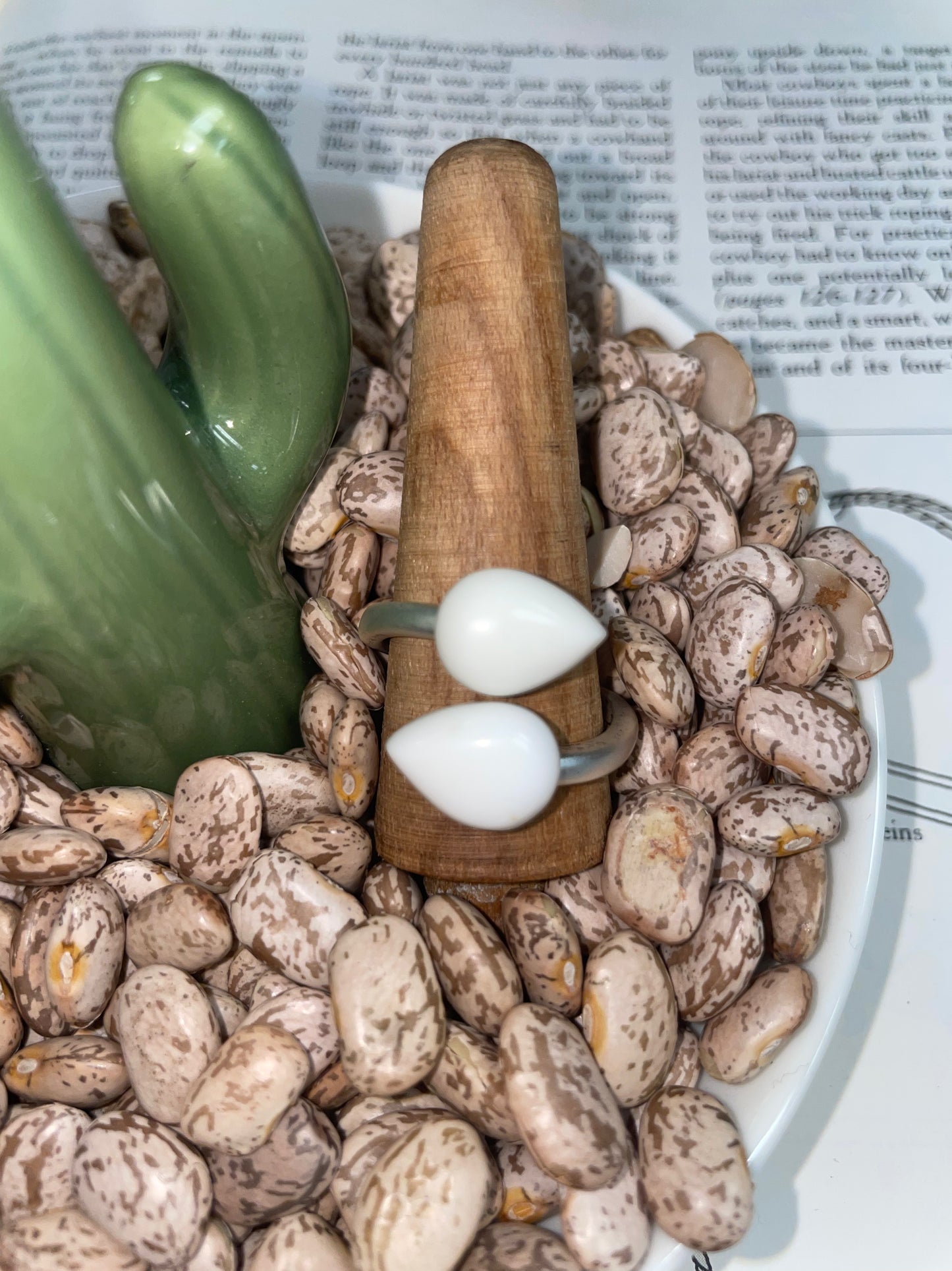 White Buffalo Wrap Ring