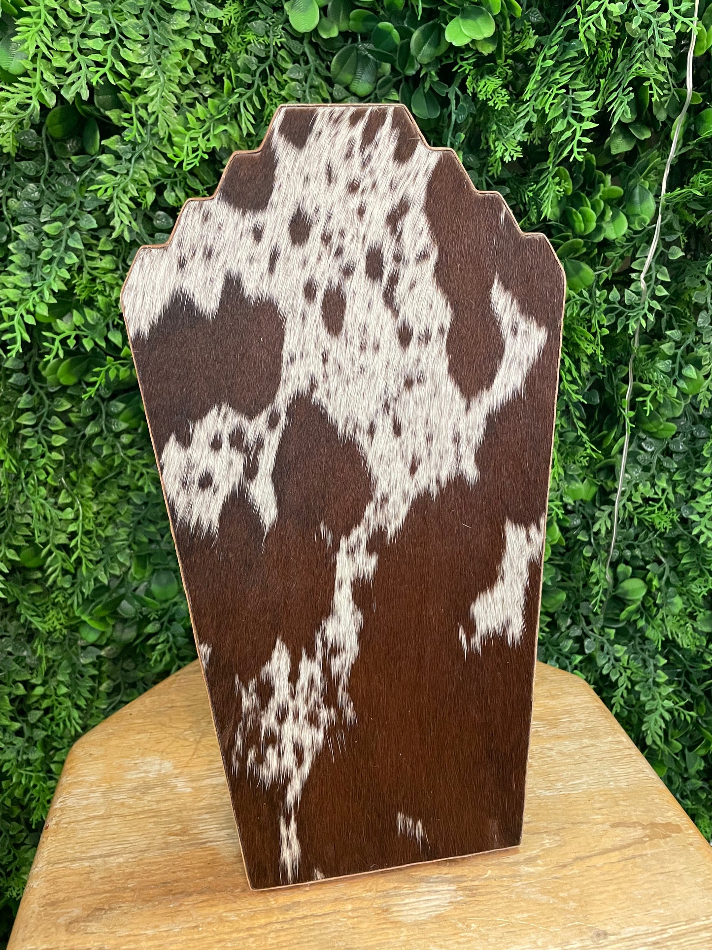 Genuine Cowhide Necklace Display Stand