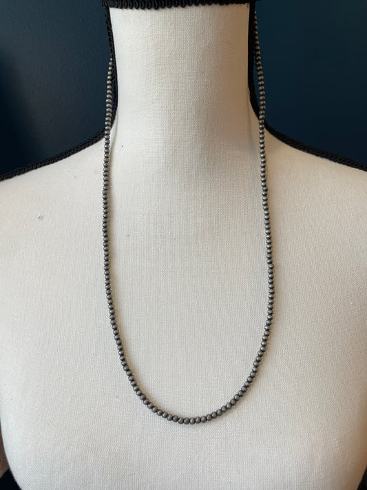 4 MM Extra Long Navajo Pearl Necklace